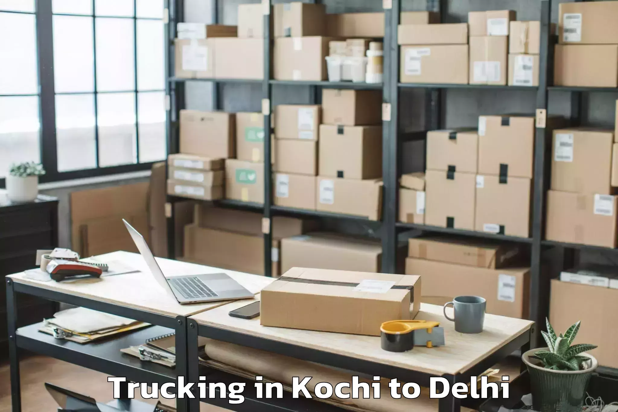 Professional Kochi to Vasant Vihar Trucking